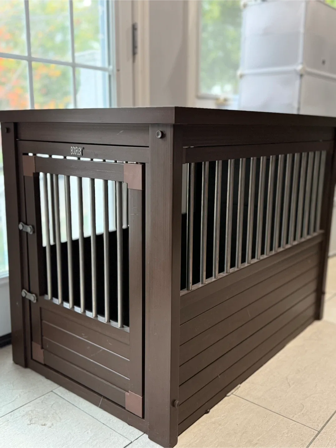 ECOFLEX Dog Crate/End Table - Espresso image indicator(5)