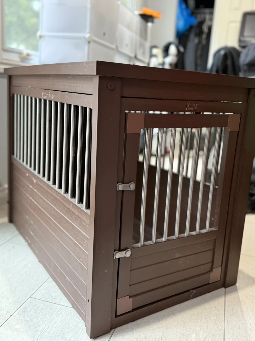 ECOFLEX Dog Crate/End Table - Espresso image indicator(4)