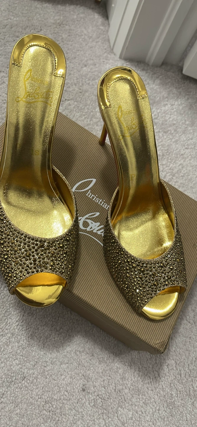 Christian Louboutin Gold Heels - photo 3