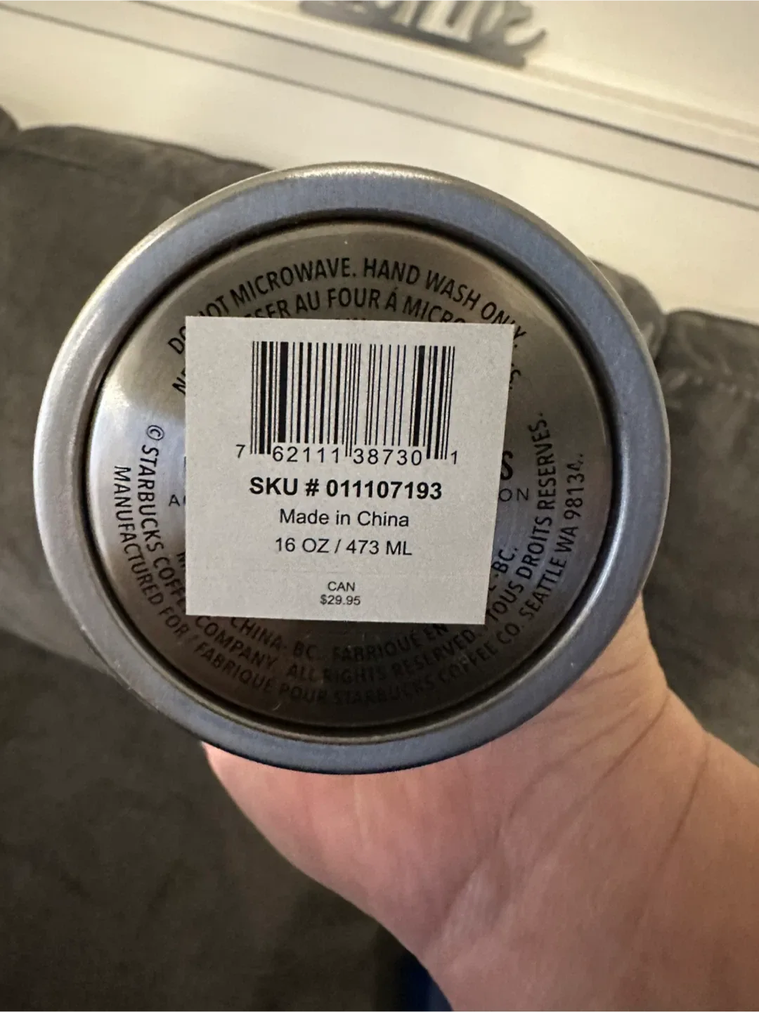 Starbucks Canada 16oz Stainless Steel Tumbler image indicator(2)