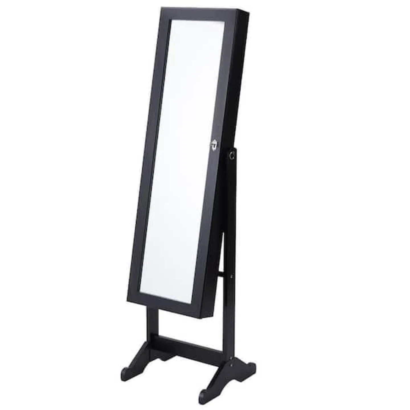 Standing Black Jewelry Armoire Mirror thumbnail