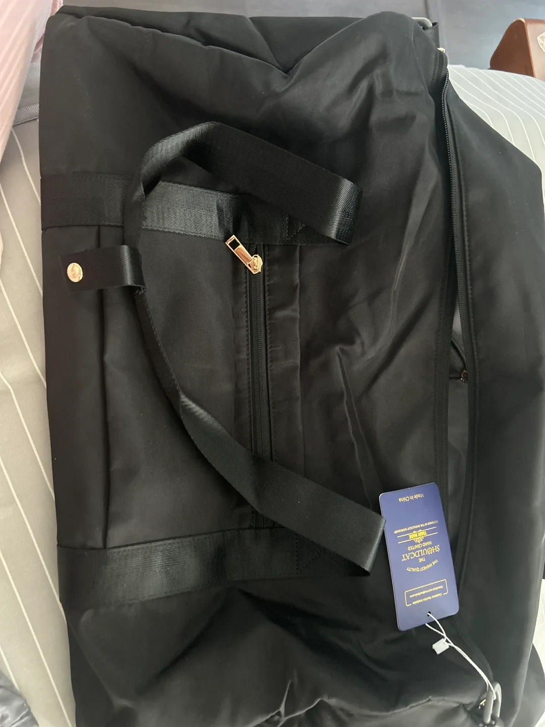 ShoulderCat Black Duffle Bag thumbnail