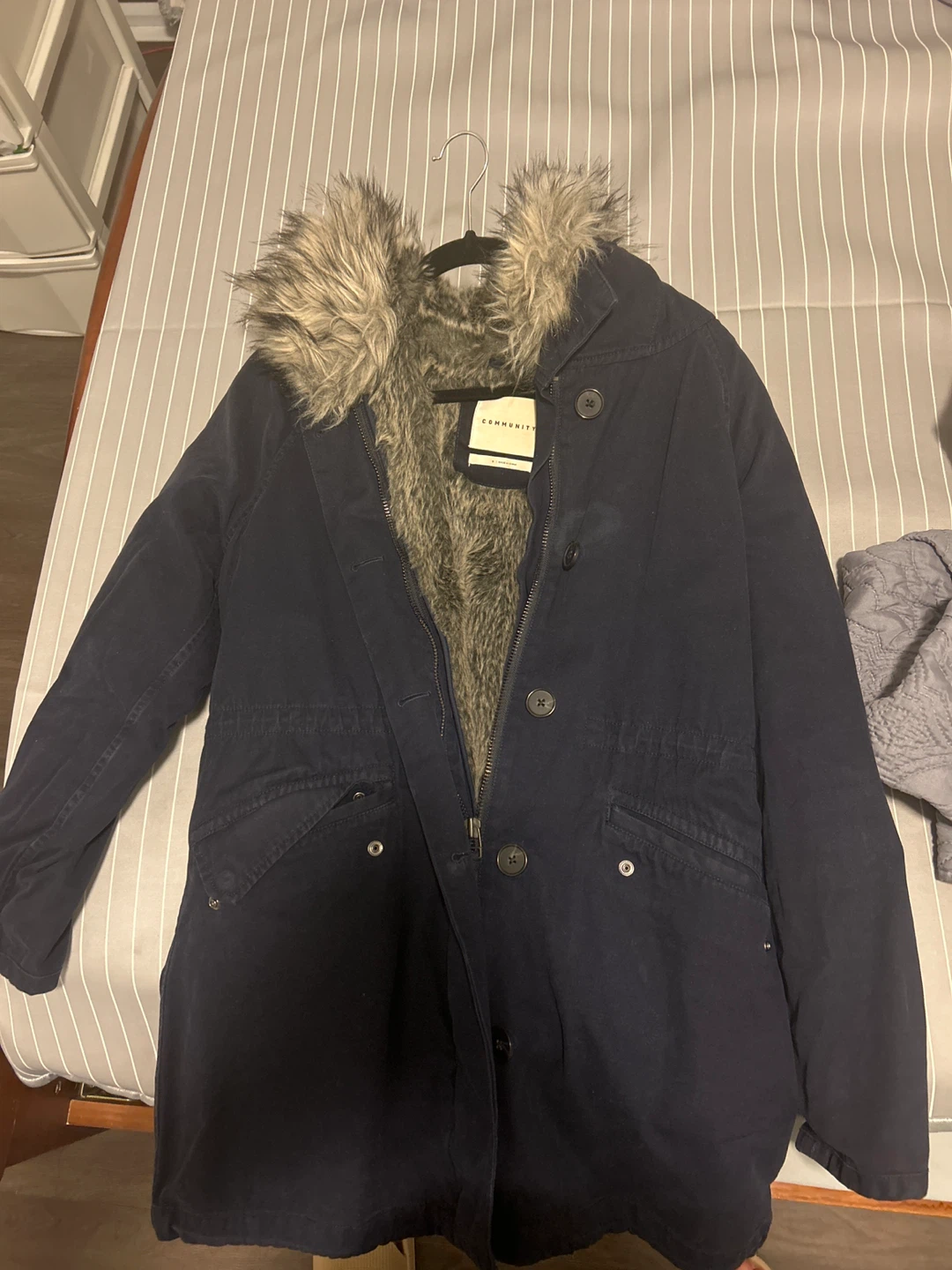 Community Navy Blue Parka