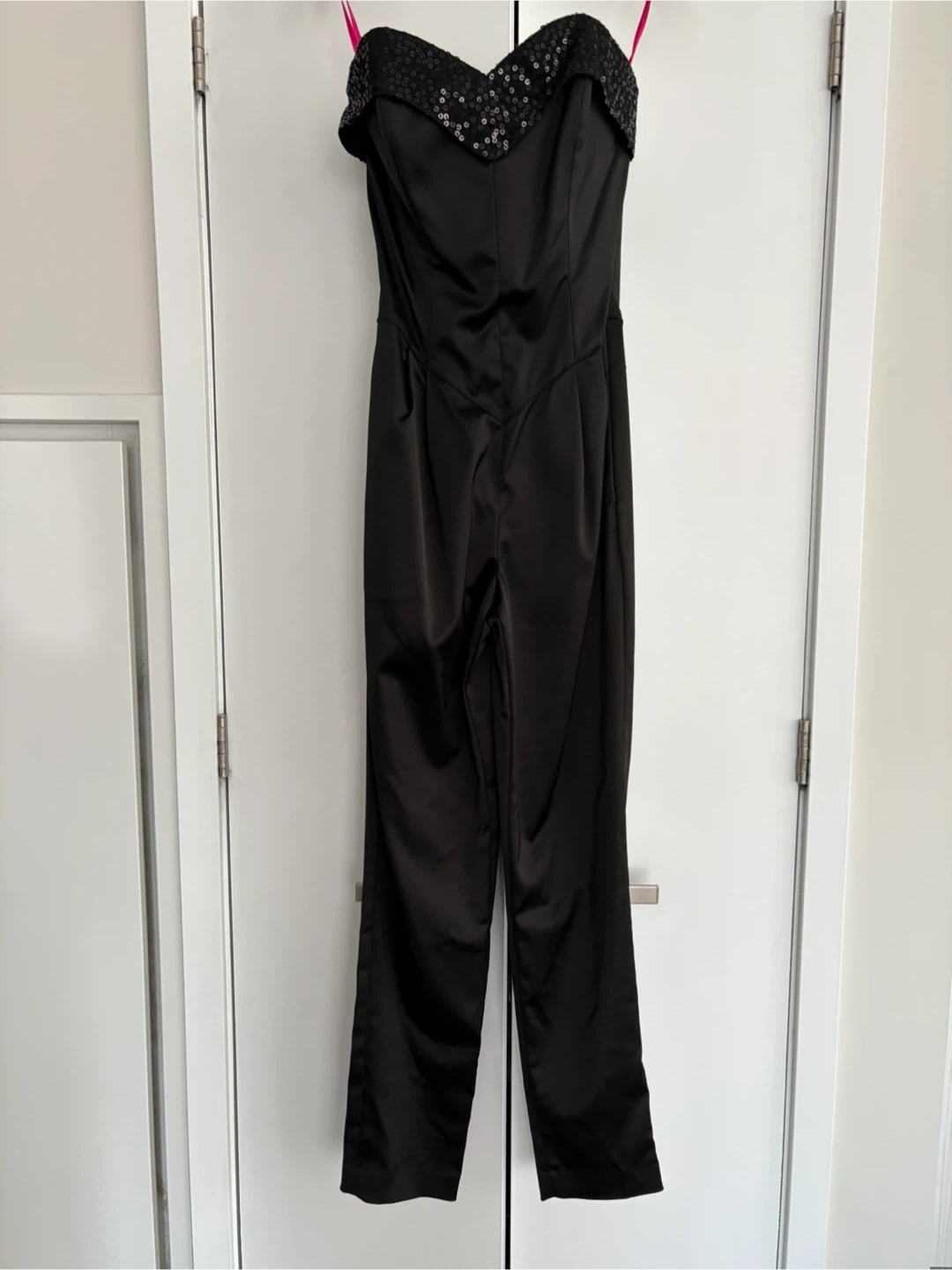 Betsey Johnson Black Sequin Jumpsuit - Size 6 - photo 2