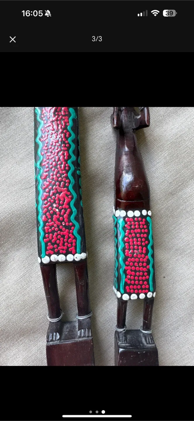Two African Wooden Statues image indicator(3)