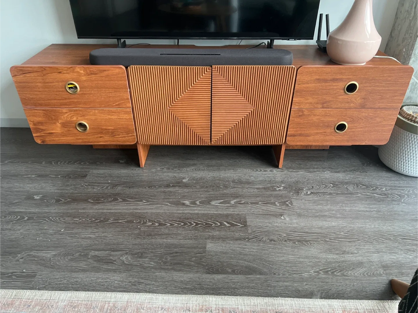 Wooden Media Console Cabinet thumbnail