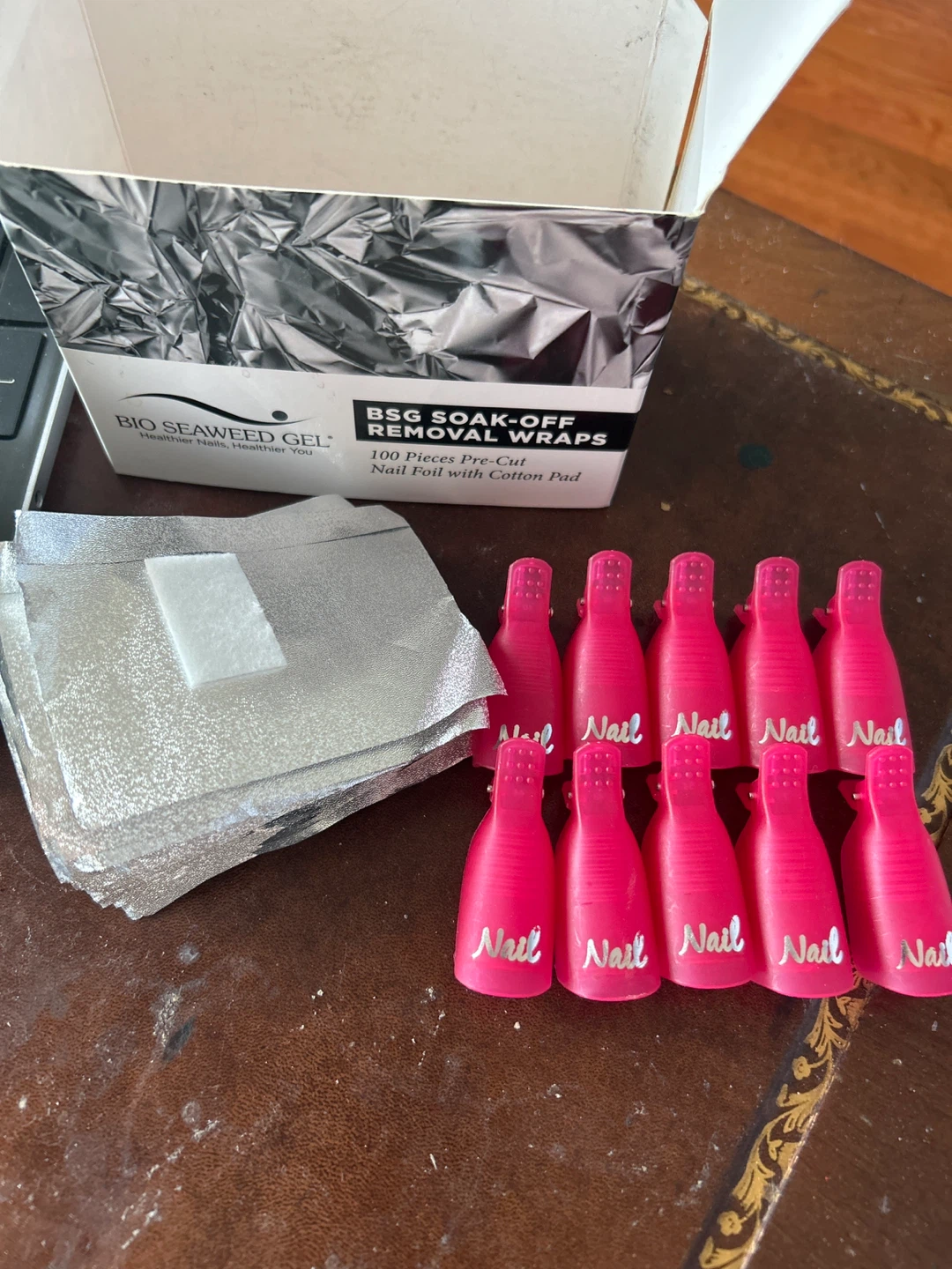 Bio Seaweed Gel Soak-Off Removal Wraps & Nail Clips