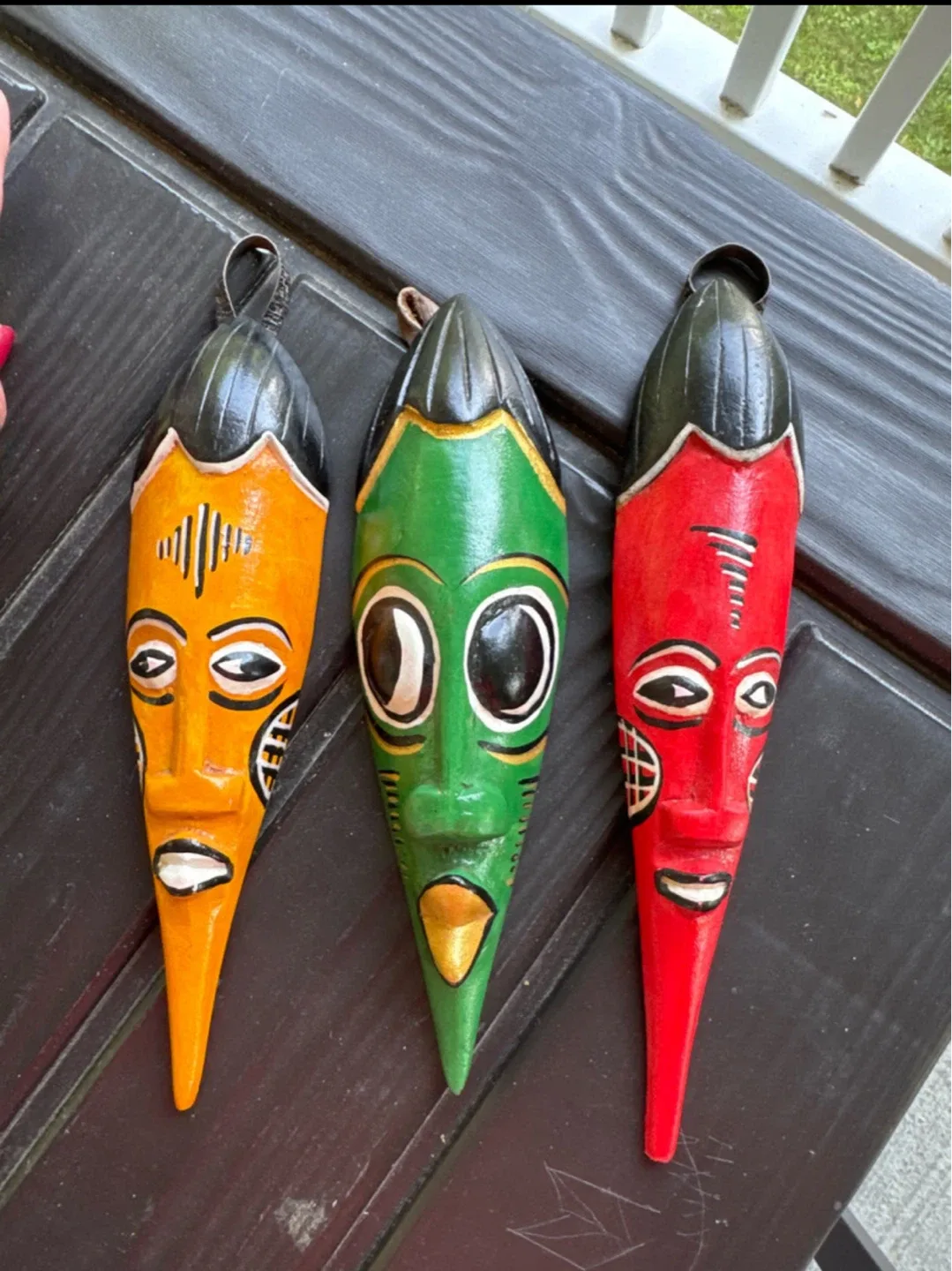 Hand Carved Wooden African Masks