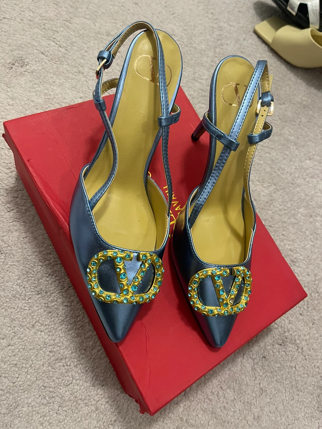 Valentino Garavani Blue Heels