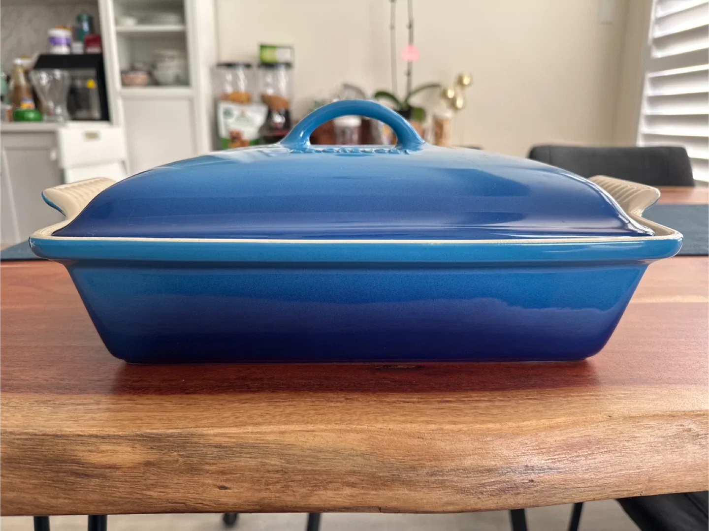 Le Creuset Rectangular Covered Casserole Dish - Blue image indicator(2)