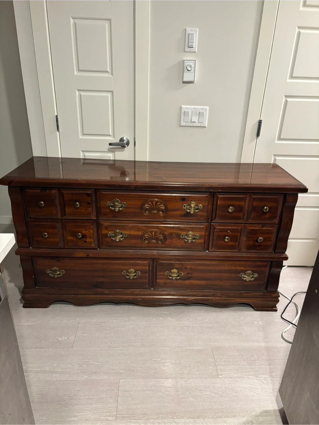 Drawer with mirror
