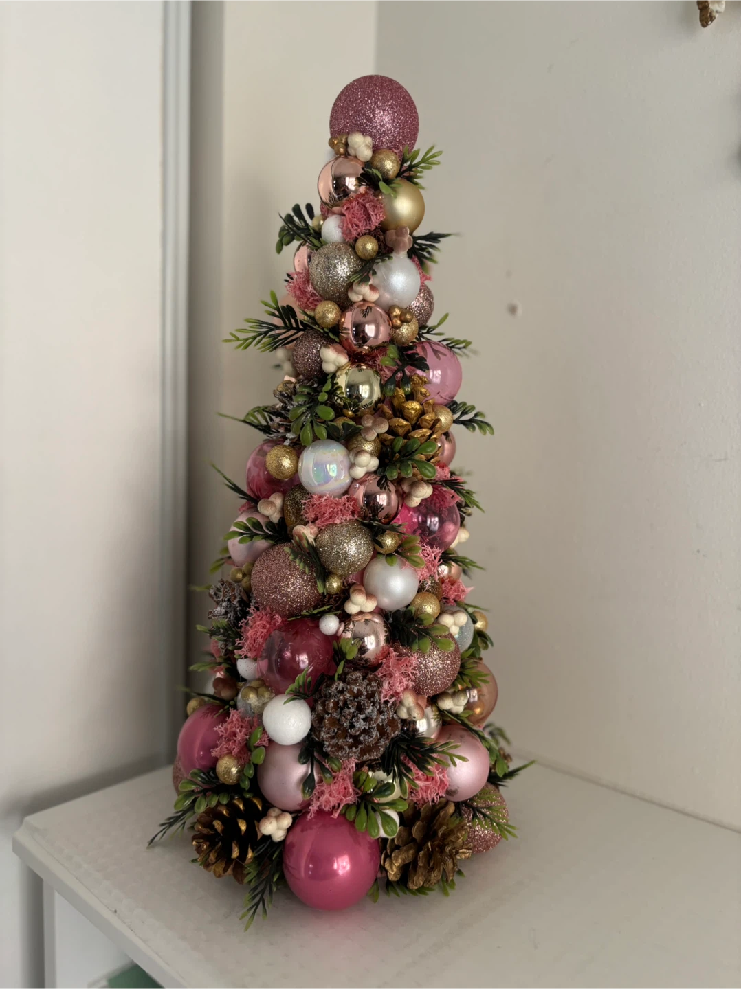 Decorative tabletop Pink Christmas Tree - photo 4