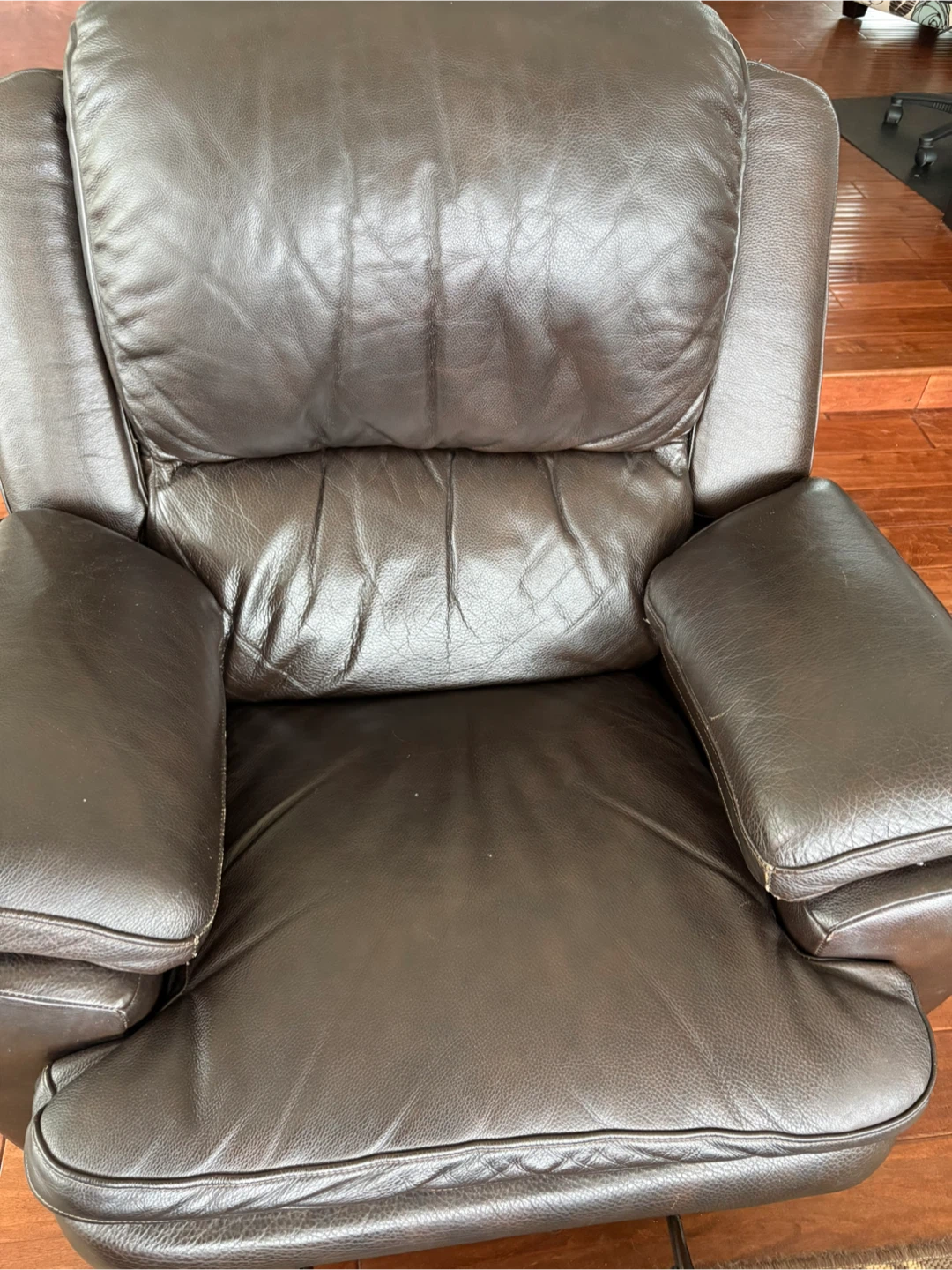 Lazy boy Brown Leather Recliner Chair - photo 4