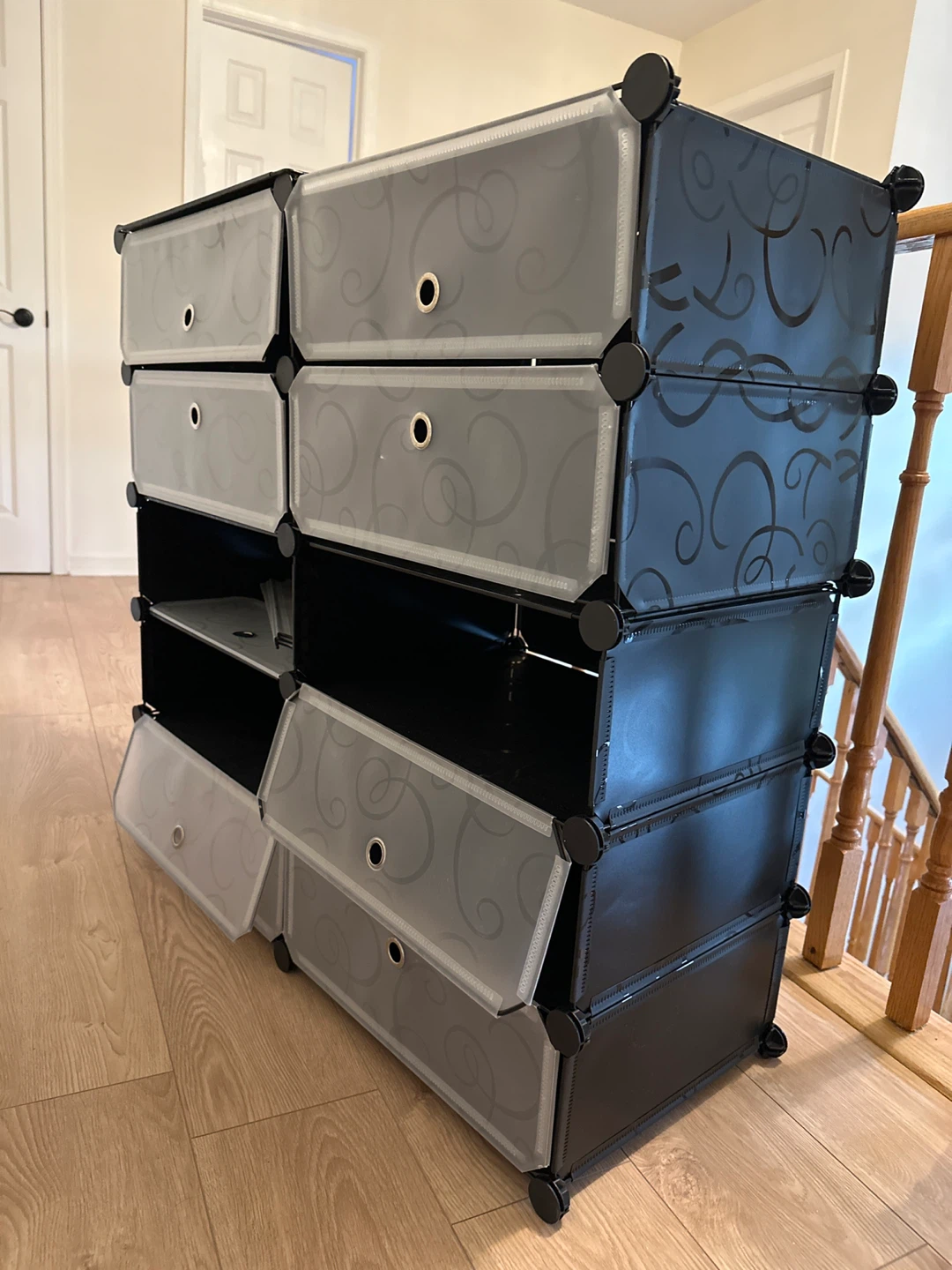 Black Modular Shoe Rack