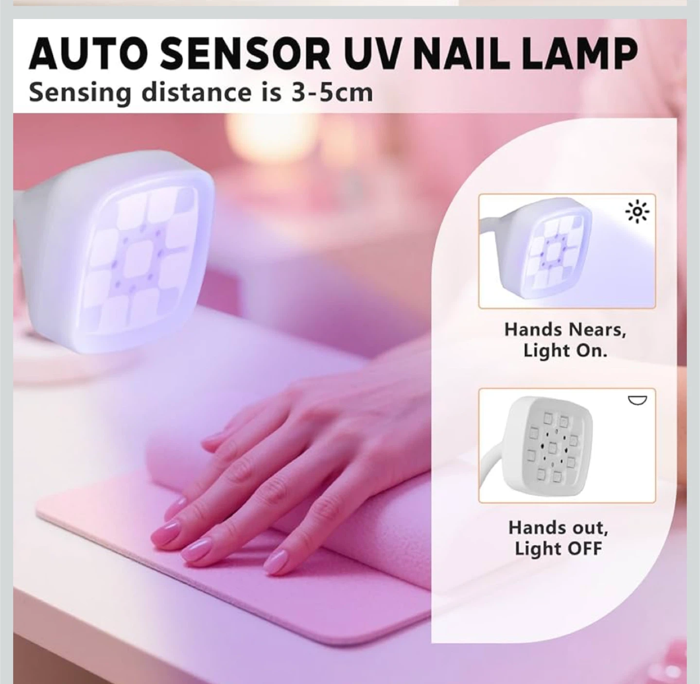 Mini Rechargeable Cordless UV Nail Lamp 18W - photo 5