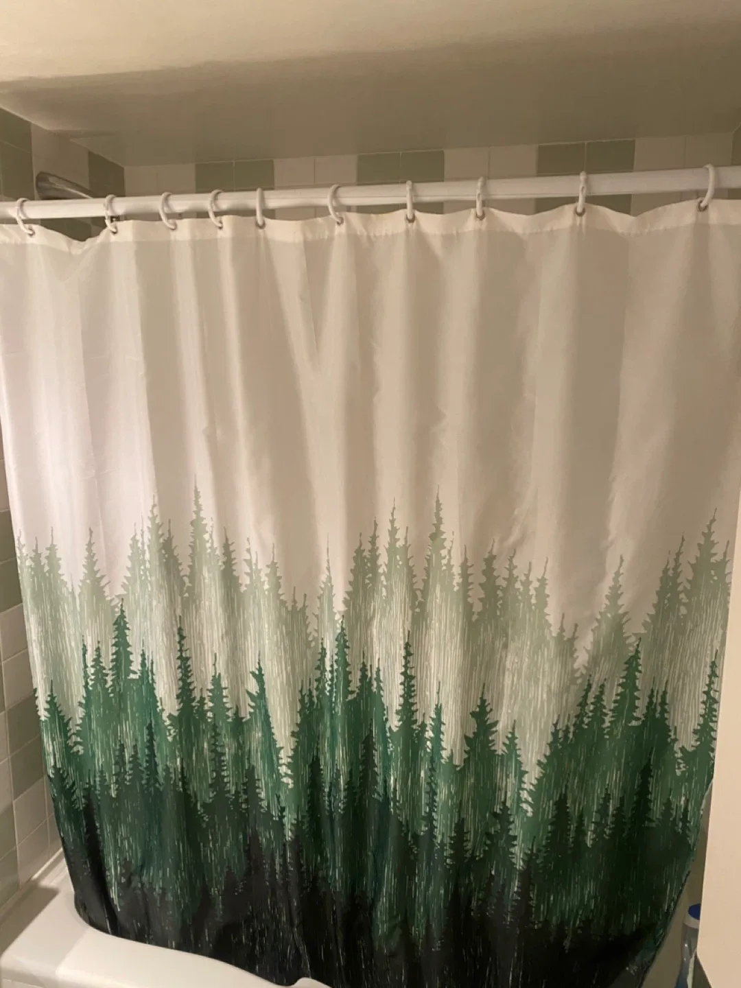 Forest Print Shower Curtain image indicator(2)