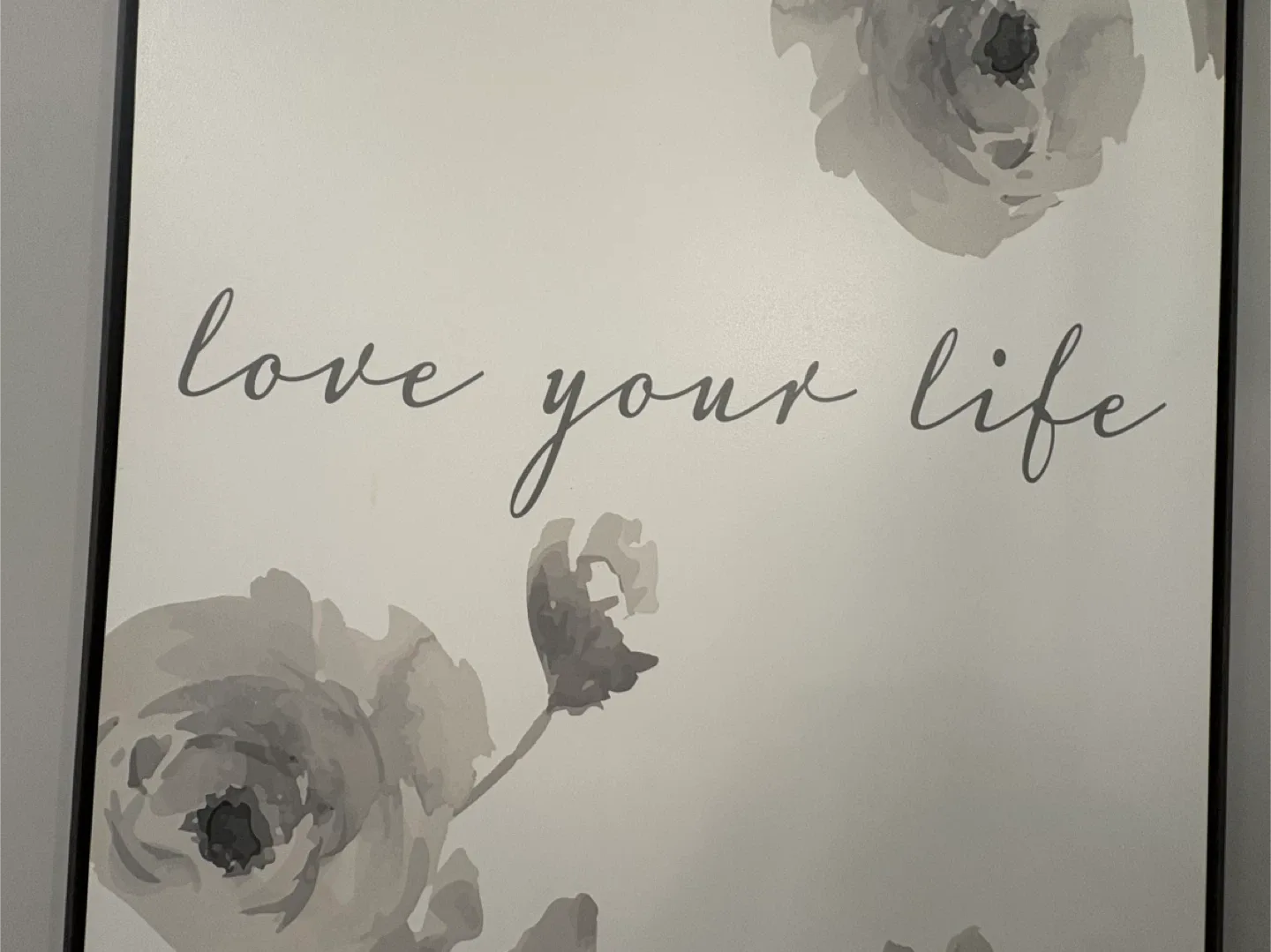 Large “Love Your Life” Floral Wall Art image indicator(2)