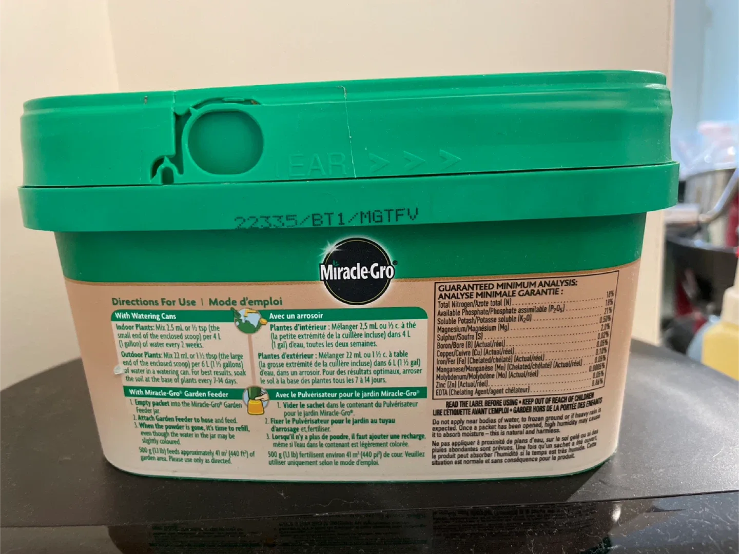 🥕 Miracle-Gro Water Soluble Plant Food image indicator(3)