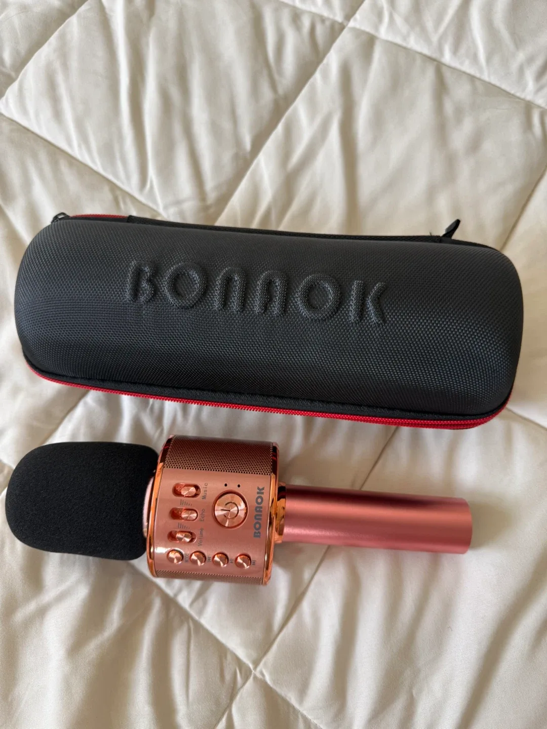 BONAOK Karaoke Wireless Microphone - Rose Gold thumbnail