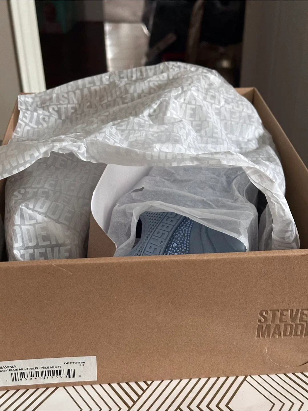 Steve Madden Blue Bling Sneakers - New in Box image indicator(8)