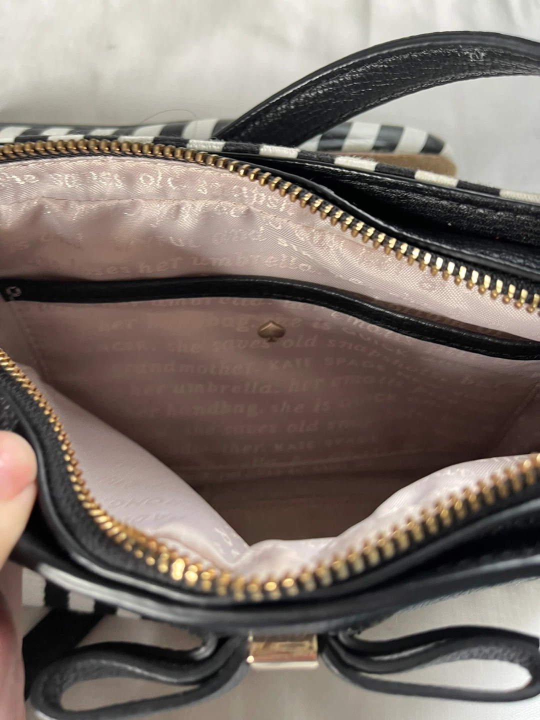 Kate Spade Striped Handbag & Flats Set - photo 3