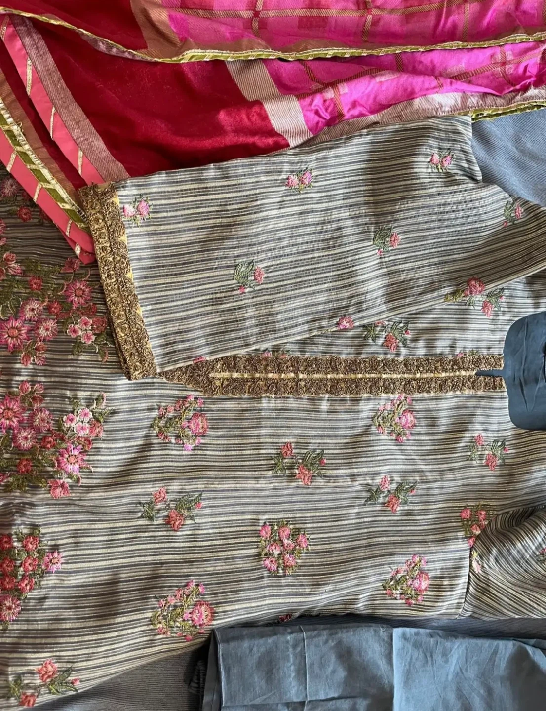 Floral Embroidered Shalwar Kameez Suit