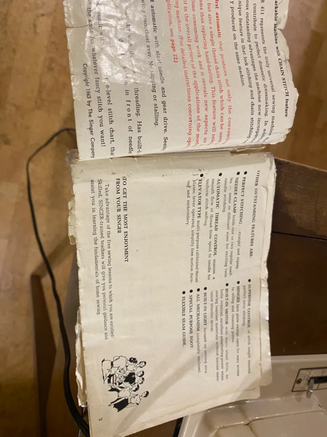 MCM 1963 411 G Singer Sewing Machine (all metal construction) image indicator(7)