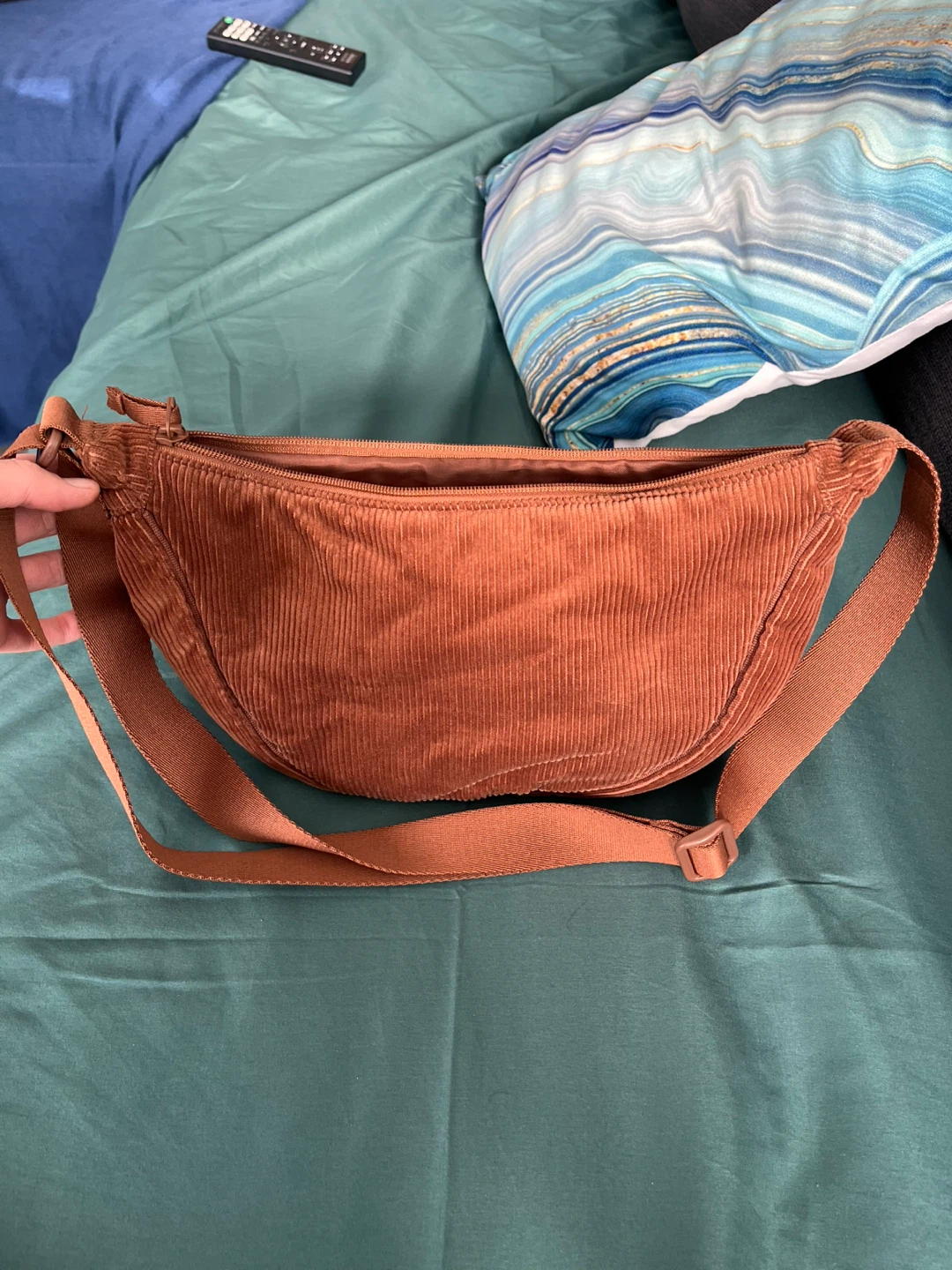 Corduroy Uniqlo Bag - Brown - photo 2