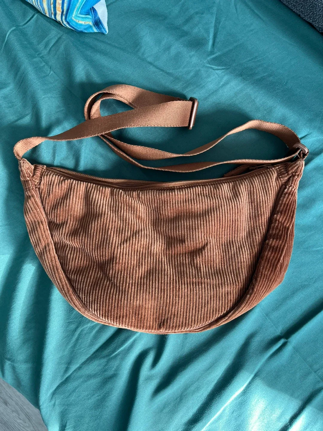 Corduroy Uniqlo Bag - Brown thumbnail