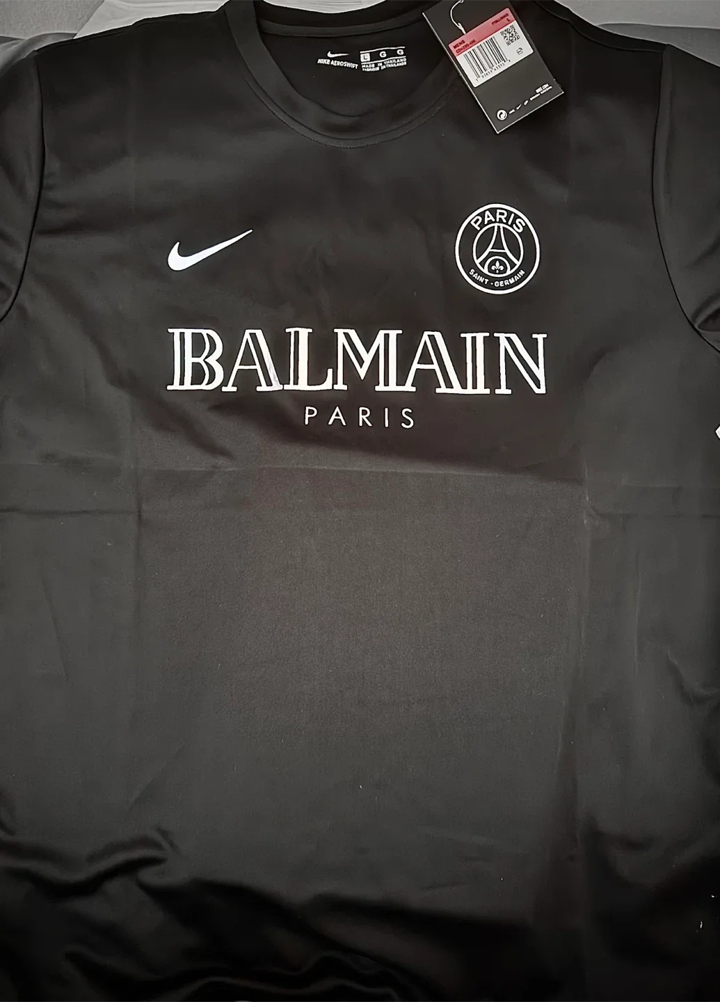 Nike x Balmain Paris Saint-Germain Black Jersey - Size L image indicator(3)