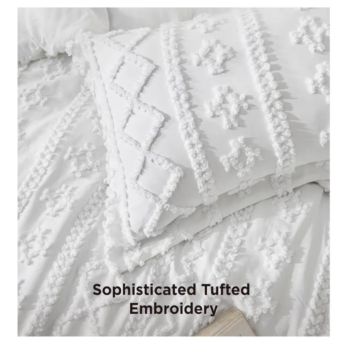 New! Bedsure Tufted Boho Comforter Set - Twin/Twin XL image indicator(4)