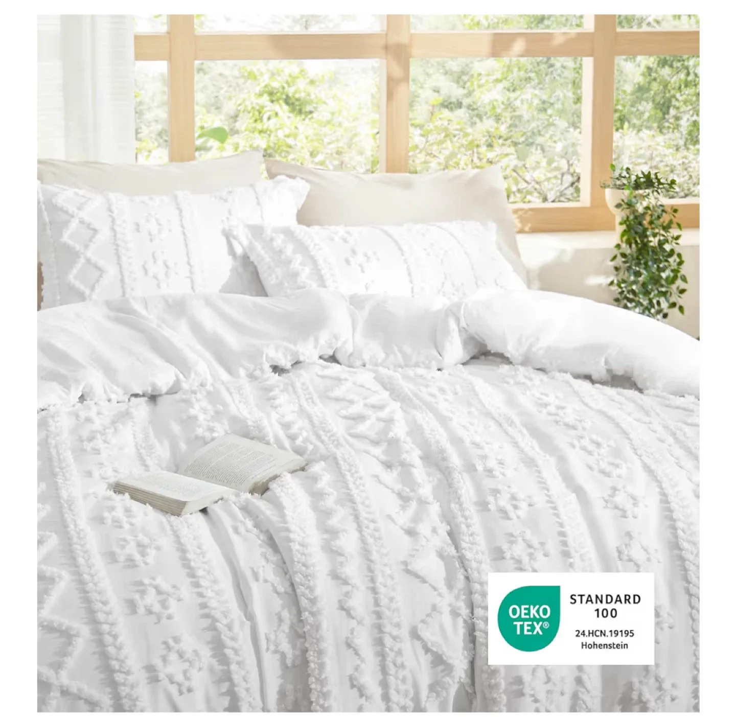 New! Bedsure Tufted Boho Comforter Set - Twin/Twin XL image indicator(5)