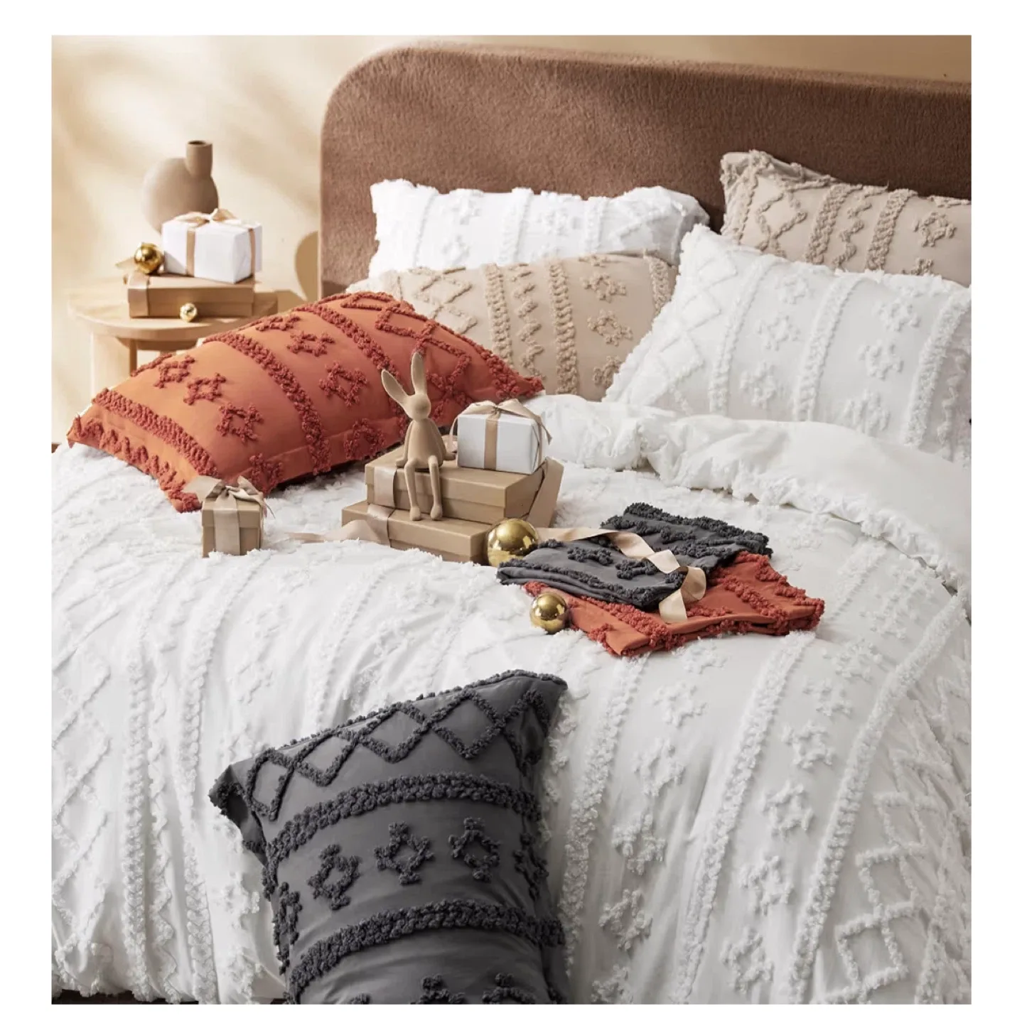 New! Bedsure Tufted Boho Comforter Set - Twin/Twin XL image indicator(6)