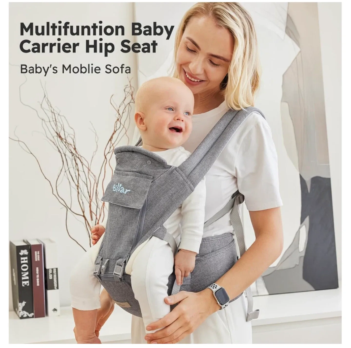 New! Bear Baby Carrier 6-in-1 - Newborn to Toddler image indicator(6)