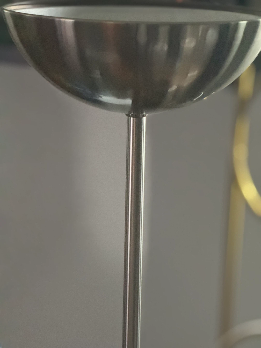 Silver Floor Lamp with Reading Light