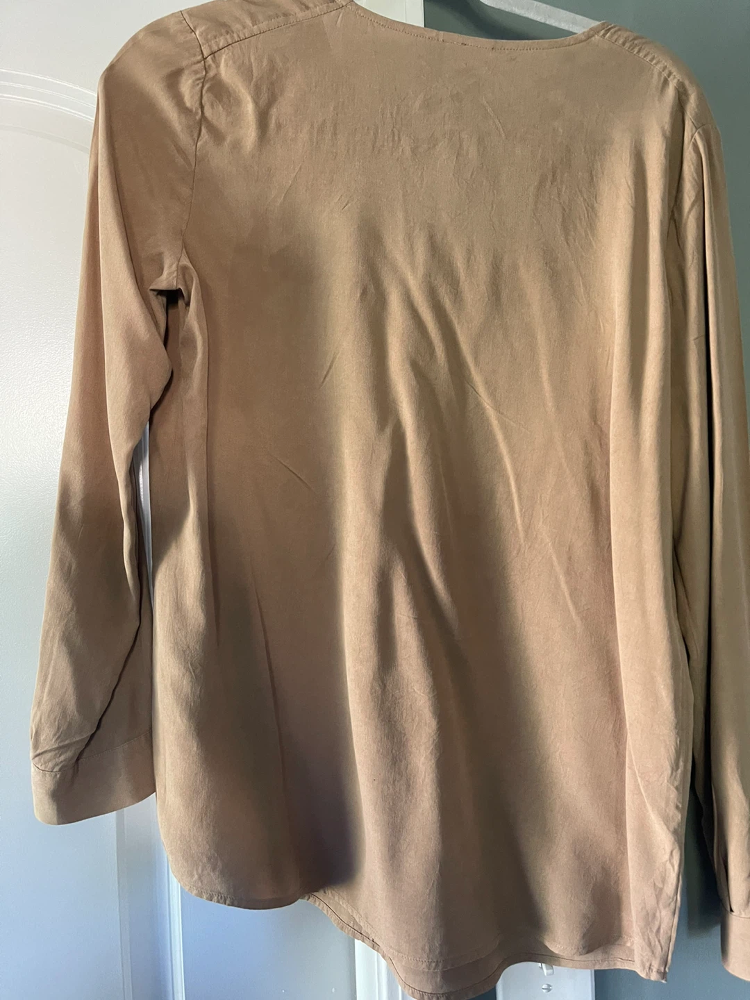 J.Jill Beige Long Sleeve Blouse - photo 3