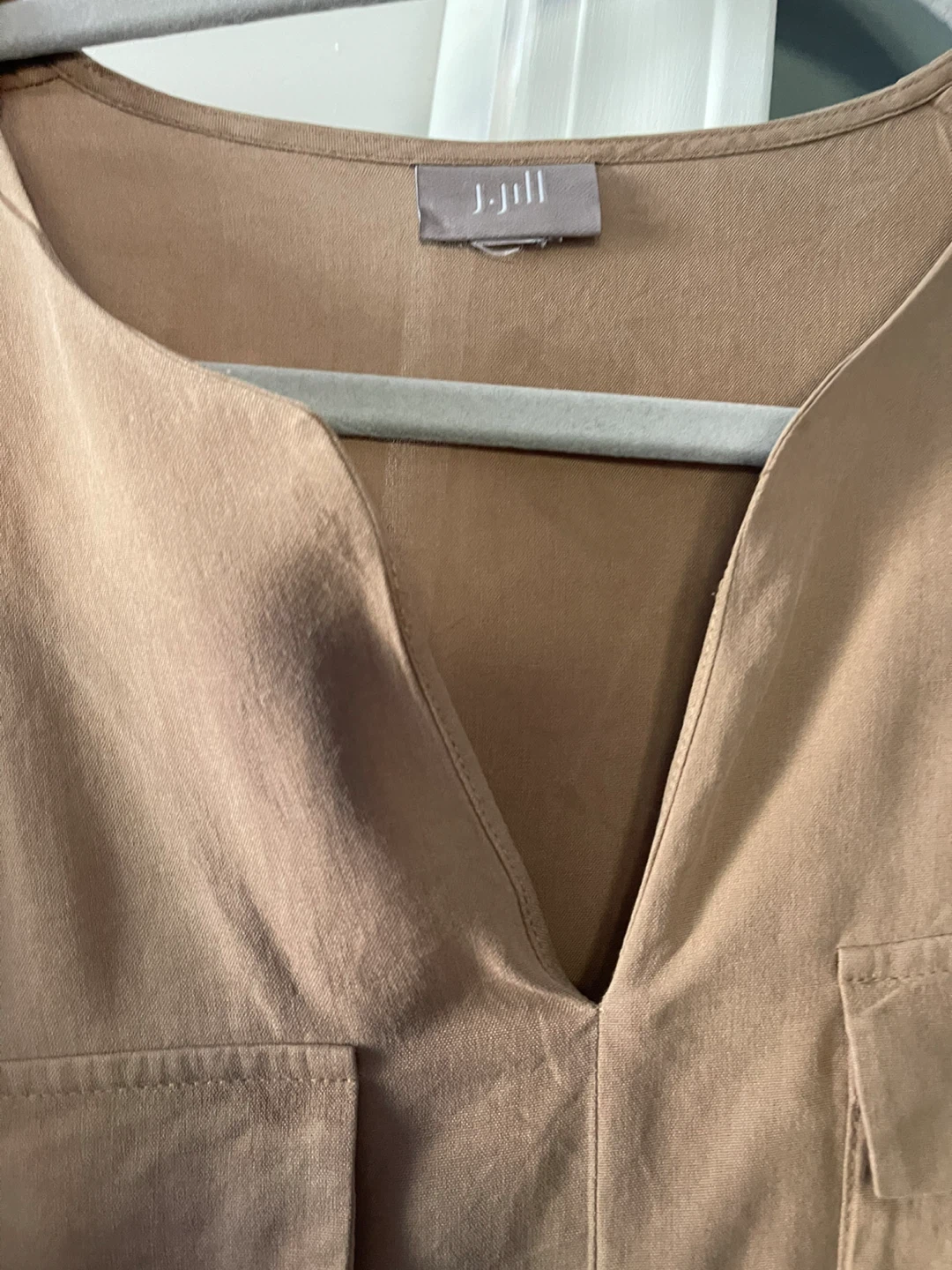 J.Jill Beige Long Sleeve Blouse - photo 2