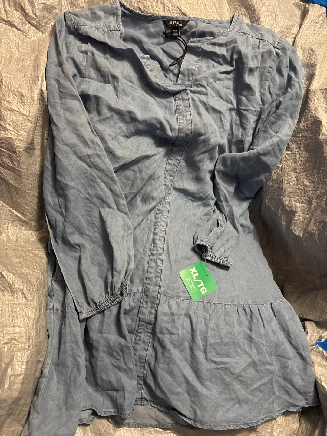 NWOT Buffalo David Bitton Blue Dress - XL thumbnail