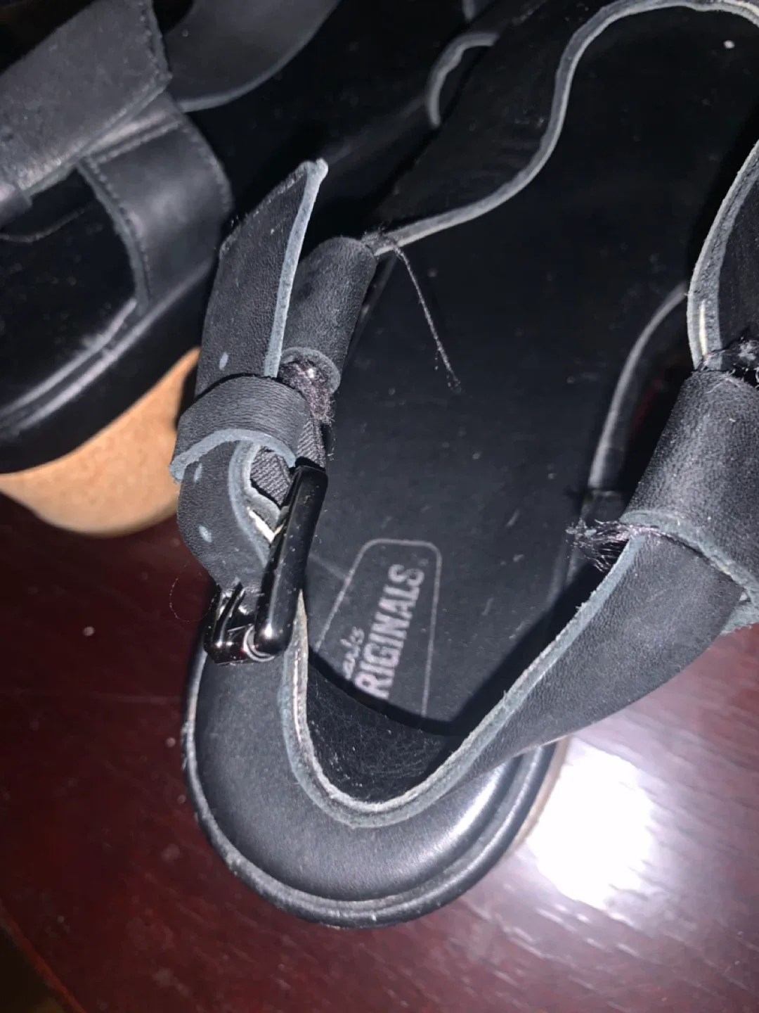 Clarks Originals Black Leather Sandals image indicator(4)