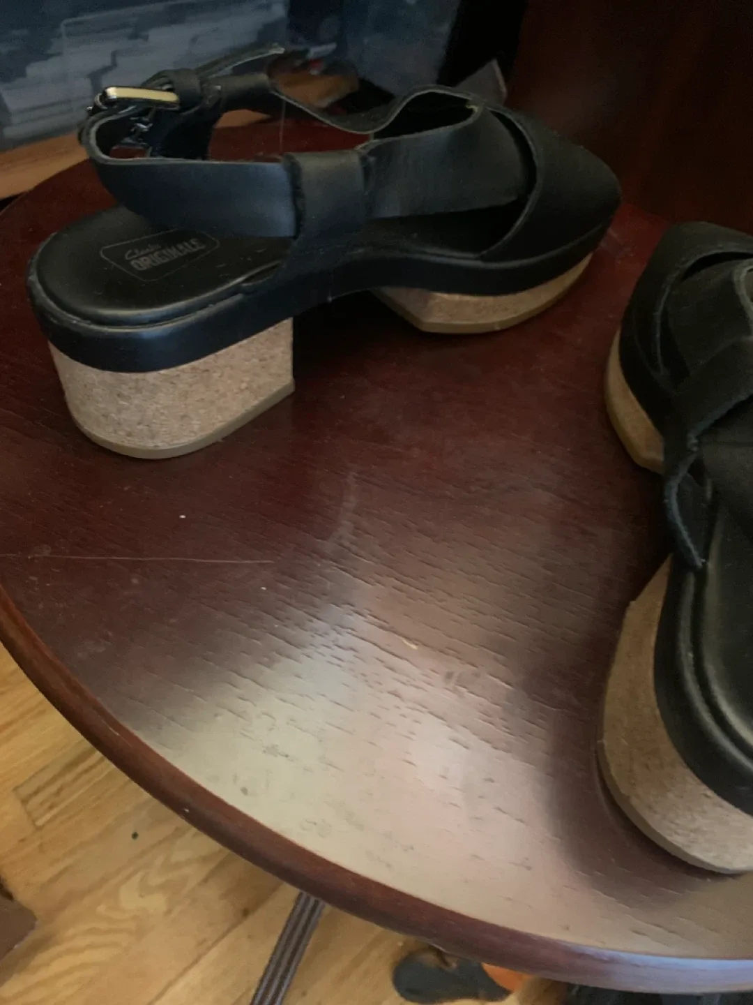 Clarks Originals Black Leather Sandals image indicator(3)