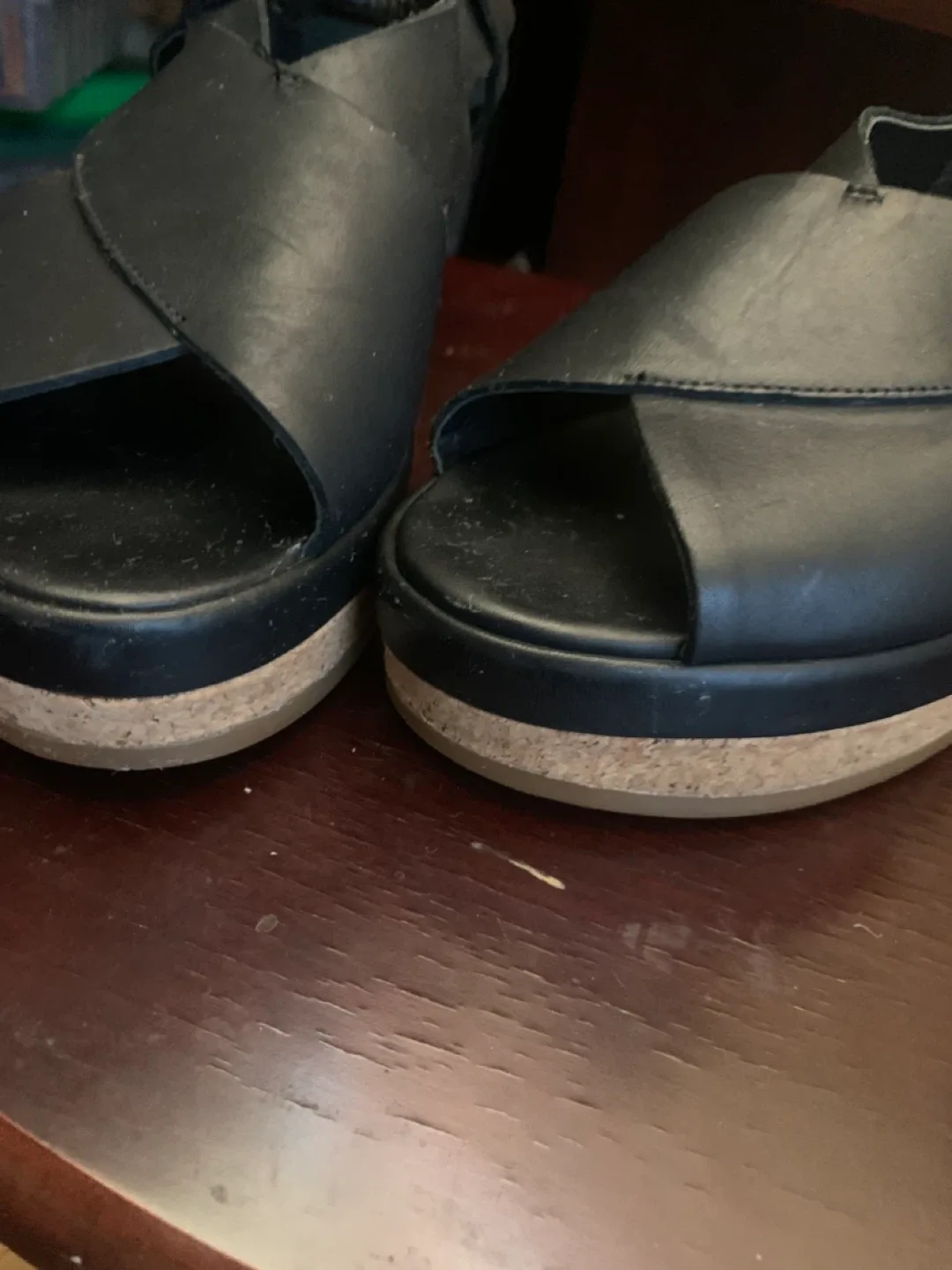 Clarks Originals Black Leather Sandals image indicator(5)