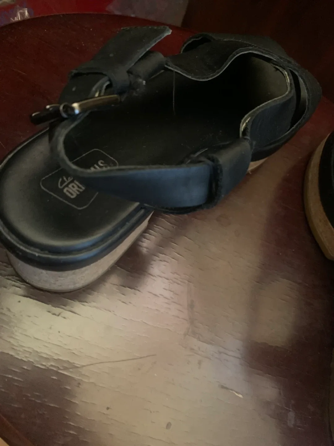 Clarks Originals Black Leather Sandals image indicator(7)