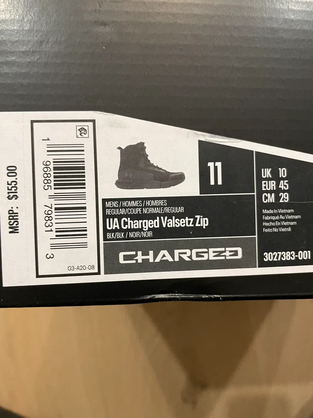 Under Armour Men’s Charged Valsetz Zip Tactical Boots, Size 11 image indicator(10)