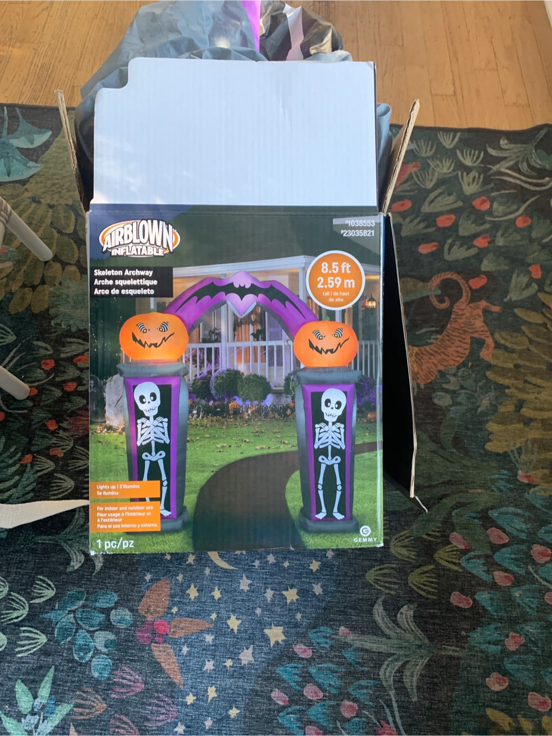 Airblown Inflatable Skeleton Archway - 8.5 ft