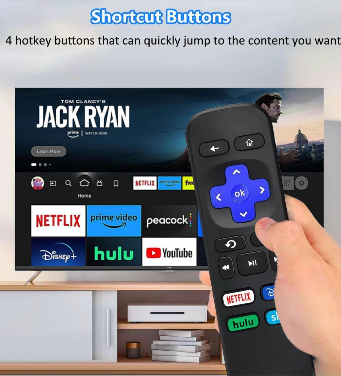 Roku Remote - Netflix, Disney+, Hulu, Sling - photo 2