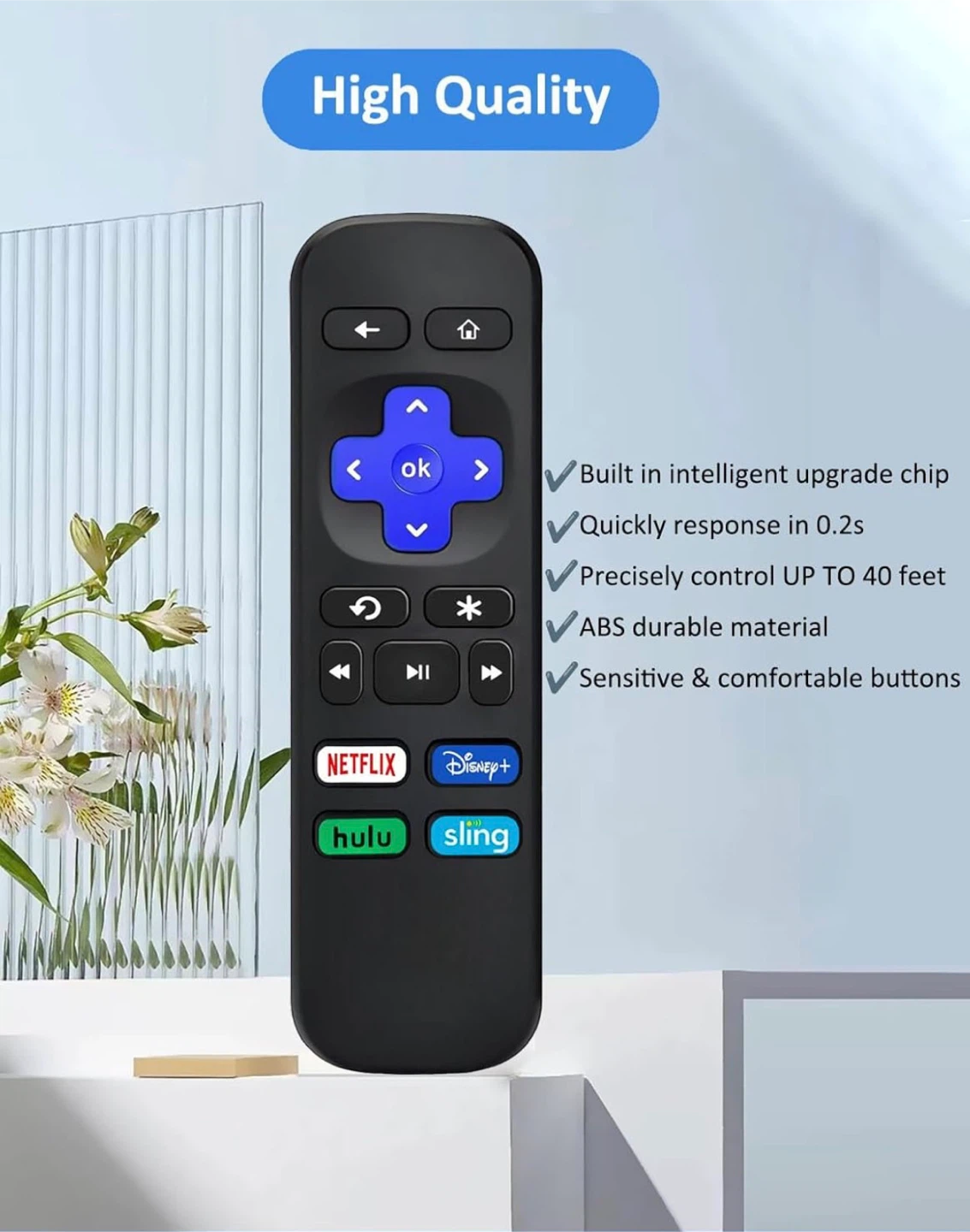 Roku Remote - Netflix, Disney+, Hulu, Sling - photo 4