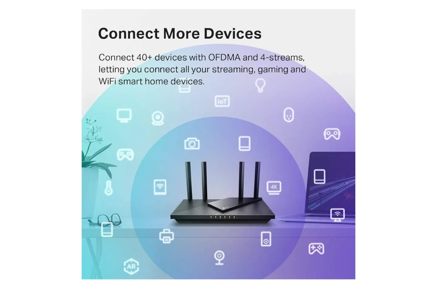 TP-Link AX1800 Dual Band Wi-Fi 6 Router image indicator(3)