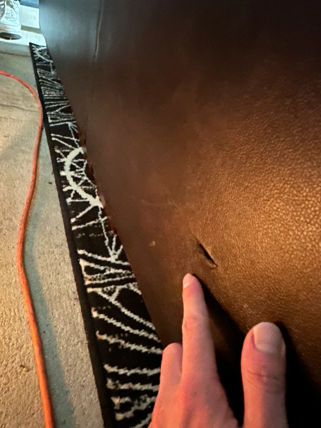 *Delivery Available* Teppermans 2 Piece Leather Sectional image indicator(8)