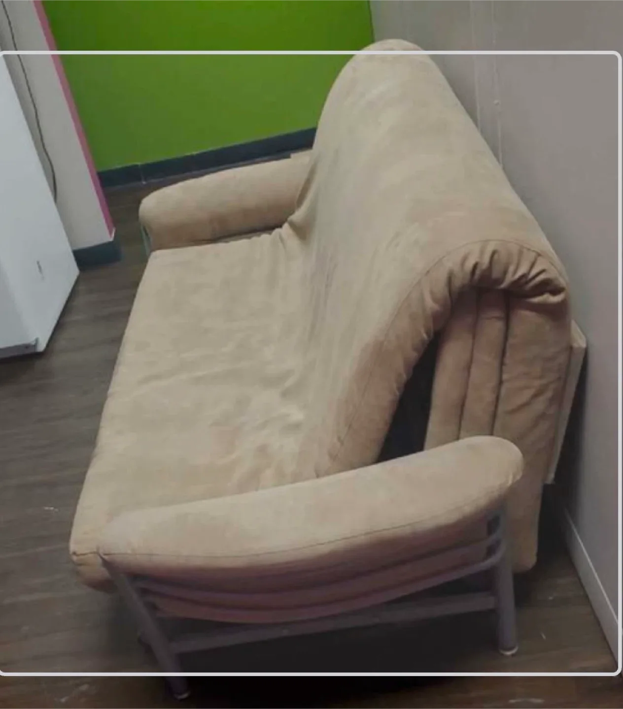 Beige Futon Sofa Bed (Capilano pick up) thumbnail