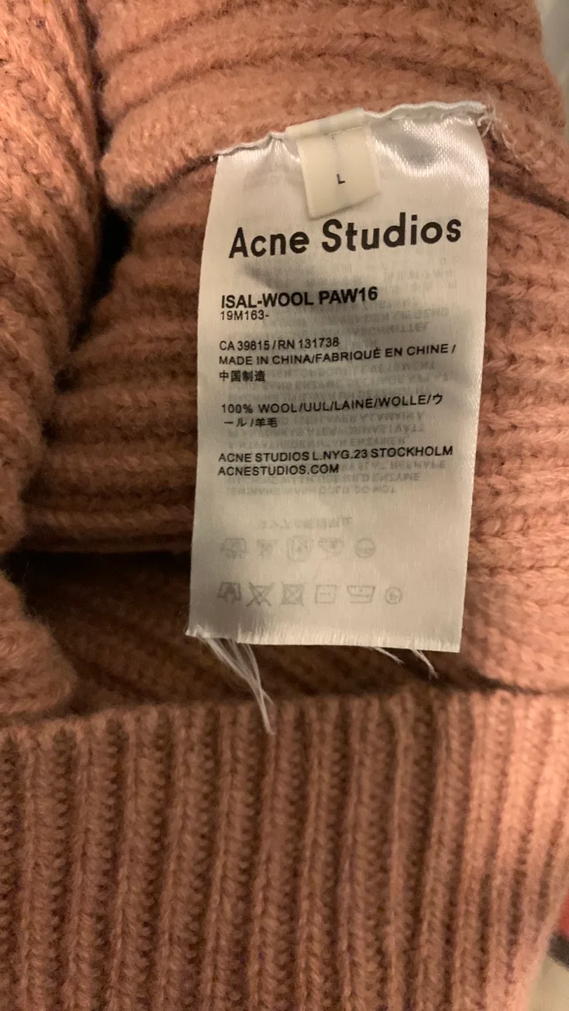 Acne Studios ISAL Wool PAW16 Turtleneck, Size L image indicator(4)